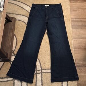 Jessica Simpson Women's Flared Jeans in Dark Blue size 12